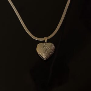 Vintage Heart Locket Necklace