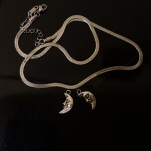 Celestial Moon Pendant Necklace