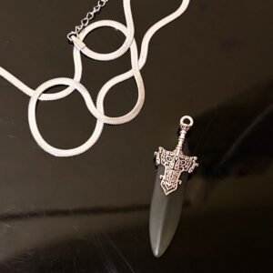 Shadow Blade Pendant Necklace