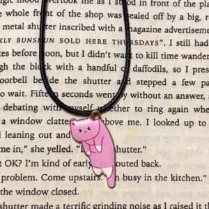 Pink Kitty Charm Necklace